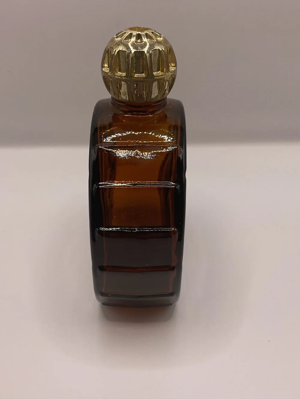 Vintage Stanley Empty Big Wheel All-Purpose Lotion Bottle Brown Glass - Picture 2 of 8